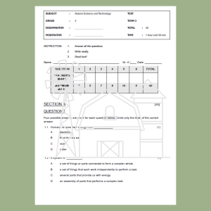 Term 3 Test