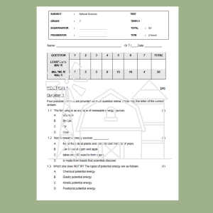 Term 3 Test